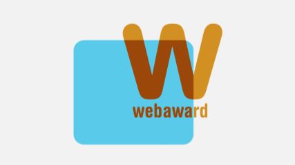 A graphic of the Web Awards logo.