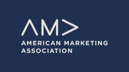 The AMA Logo on an indigo background.
