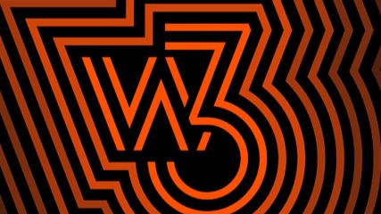 Orange and Black W³ logo.