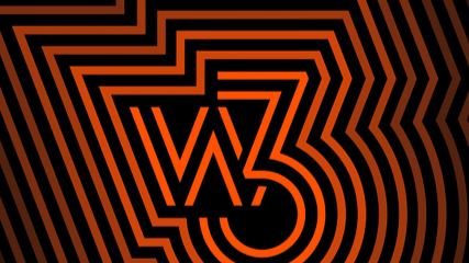 Orange and Black W3 logo