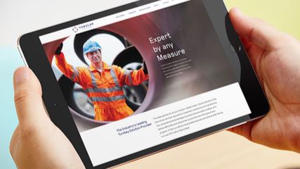 The new website for Tubular Solutions displayed on a tablet.