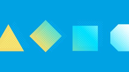 Graphic of various polygonal shapes