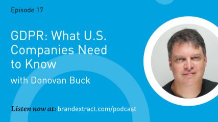 Portrait of Donovan Buck besides the podcast title