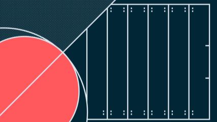 3-Point Line from a basketball court overlapping into a football field