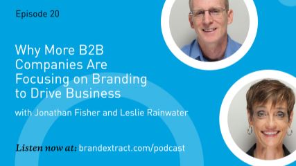 Portraits of Jonathan Fisher and Leslie Rainwater alongside the podcast episode title