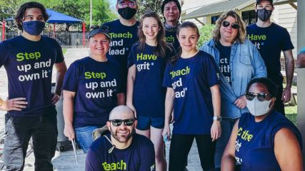 The BrandExtract team finished a day of volunteering at The FORGE For Families.