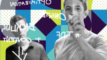 Social media strategy session with whiteboarding