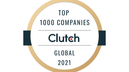 Award for Top 1000 status on Clutch