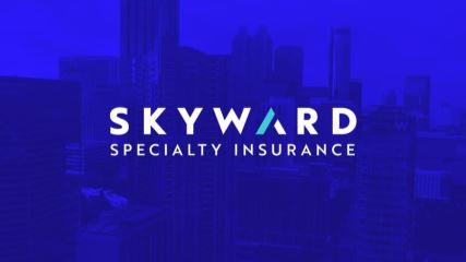 Skyward Specialty Insurance blue banner.