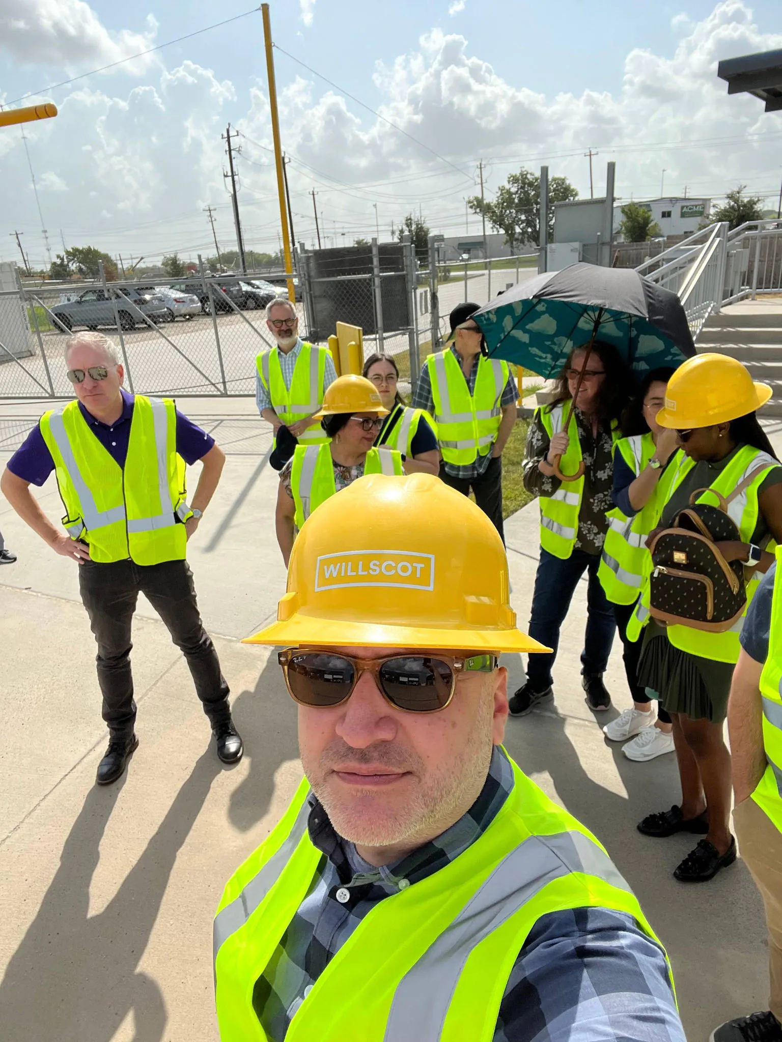 The BrandExtract creative team touring WillScot to brainstorm a new brand identity